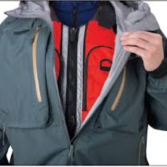 NWOT Montbell High Tech Fishing Dark Teal Wading Jacket Mens Sz XL - Picture 5 of 10